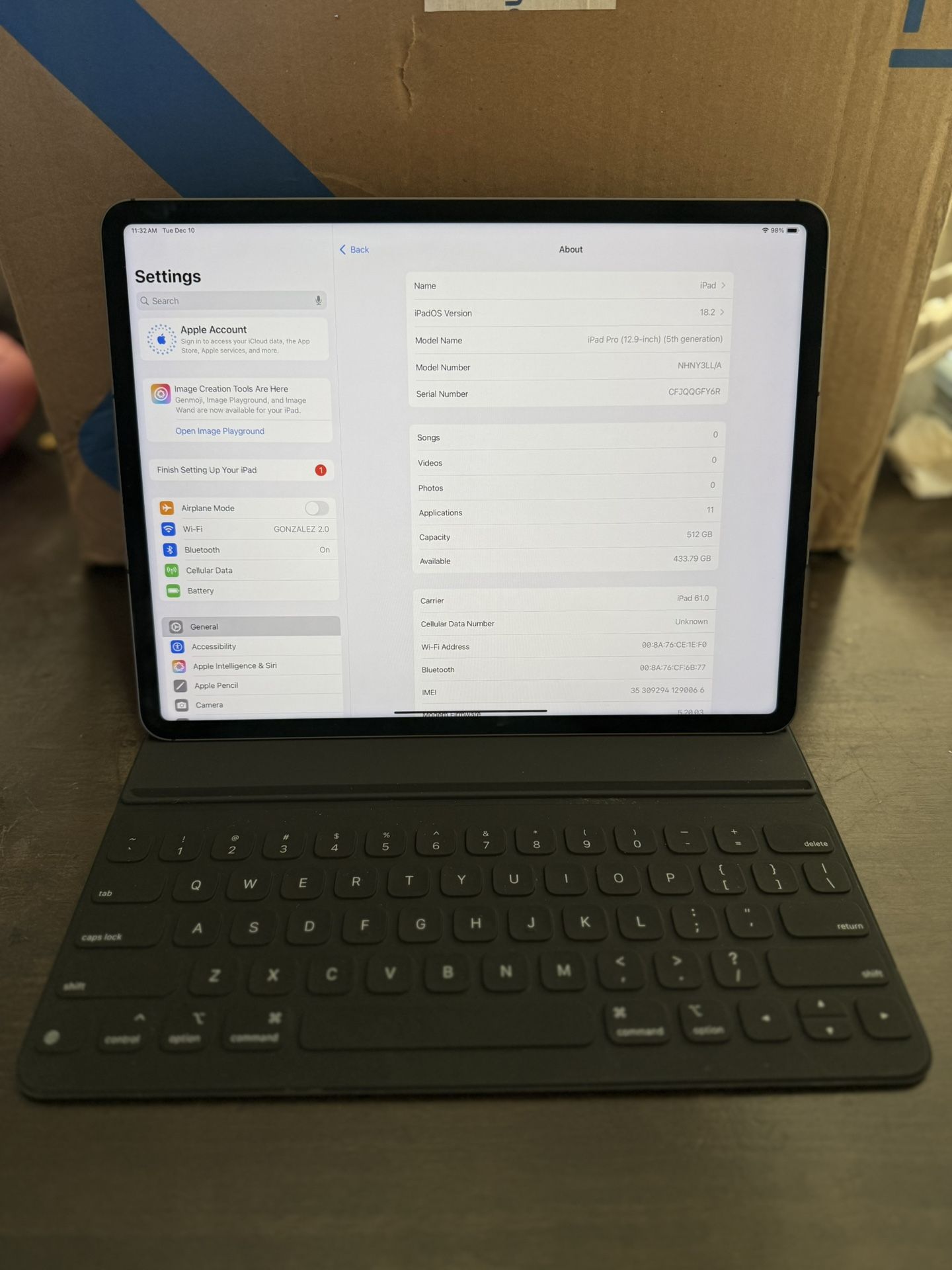512gb M1 12.9 iPad Pro WiFi Cellular 