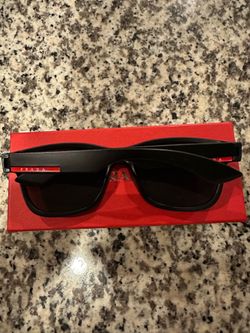 Red lined black shades