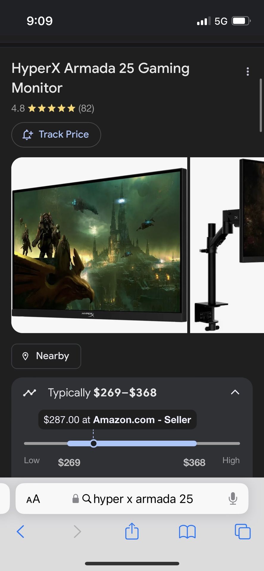 Hyper X Armada Gaming Monitor 25