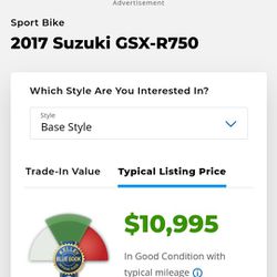 2017 Suzuki Gsxr750 cc