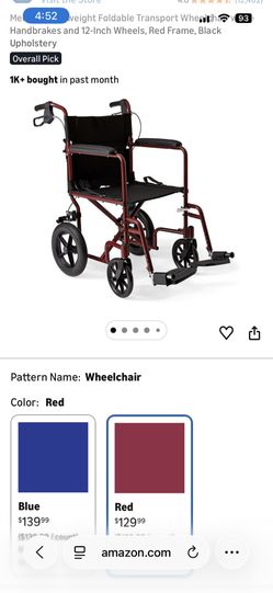 *New In Box* Medline Folding Wheelchair