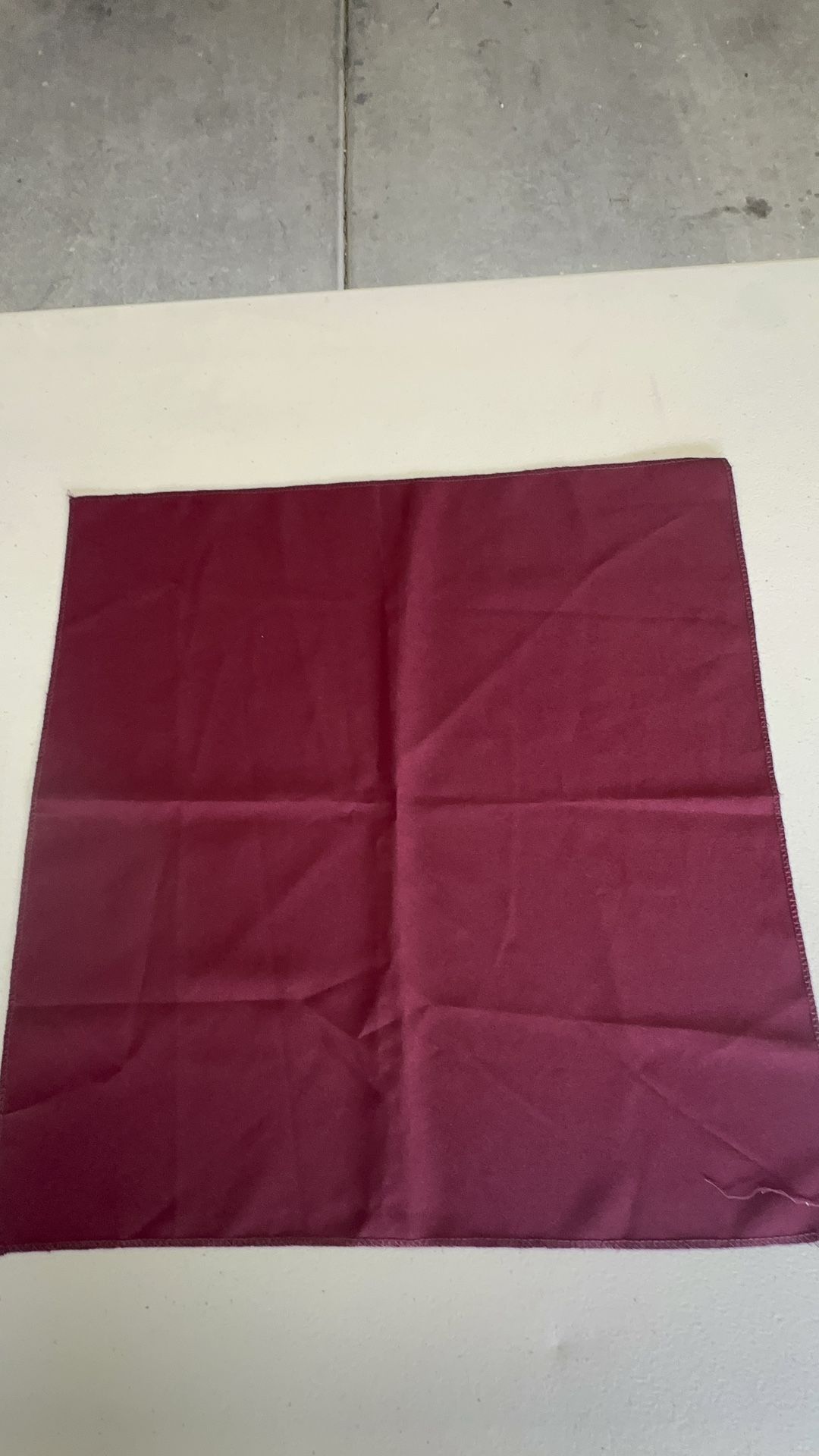 Burgundy Napkins And Runner