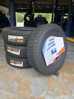 Set of four (4) LT235/80R17 Lionhart A/T tires with free Installation 235-80-17