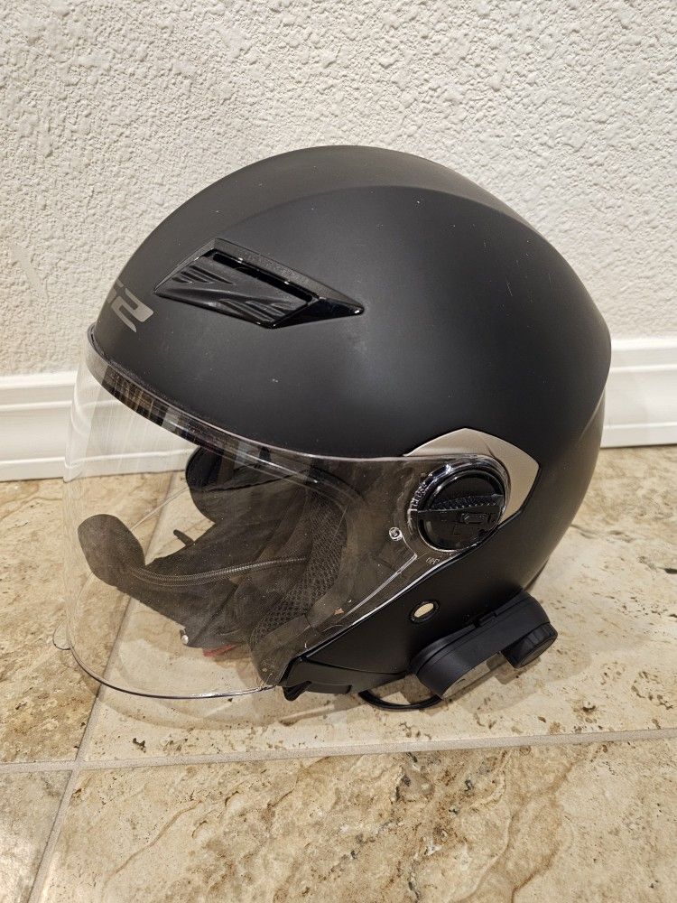 LS2 Motorcycle Helmet With Bluetooth