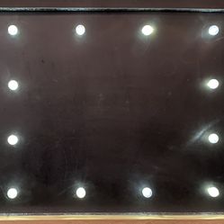 Lighted Up Black Chalkboard Sign