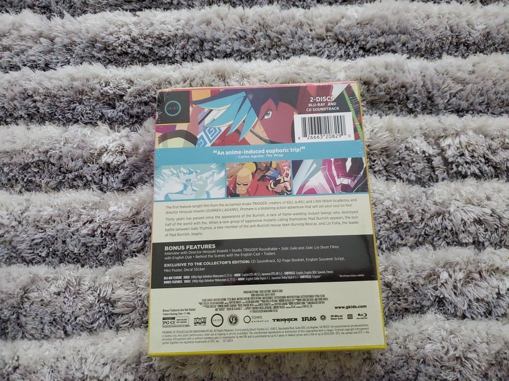 PROMARE New Blu-ray + CD Limited Edition Collectors Set with Deluxe Packaging