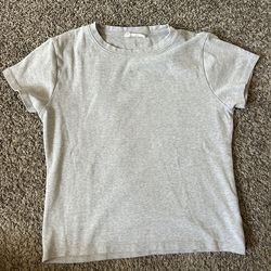 Light Gray Teen Girls’ Baby Tee