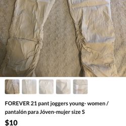 FOREVER 21 pant joggers young- women / pantalón para Jóven-mujer size S