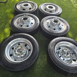 6 2026 FORD F450 DULLY RIMS&TIRES 225-70R19