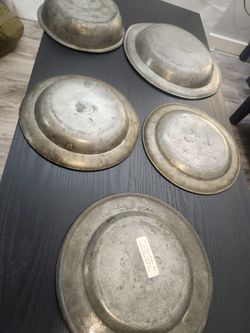 RARE 18th Century "Colonial Export" Pewter Set - 5pc Townsend & Compton