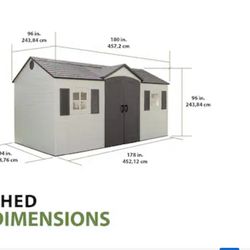 15 X 8 Shed