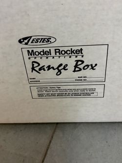 Estes Model Rocket Operations Range Box