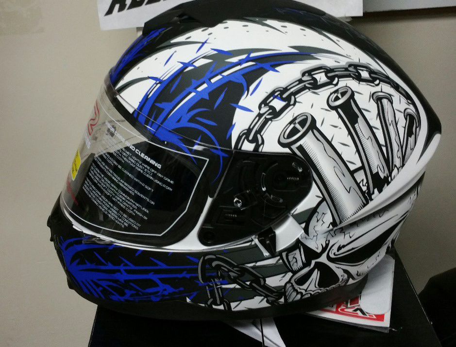 Motorcycle helmet new dual visor $59 All Rider Gear