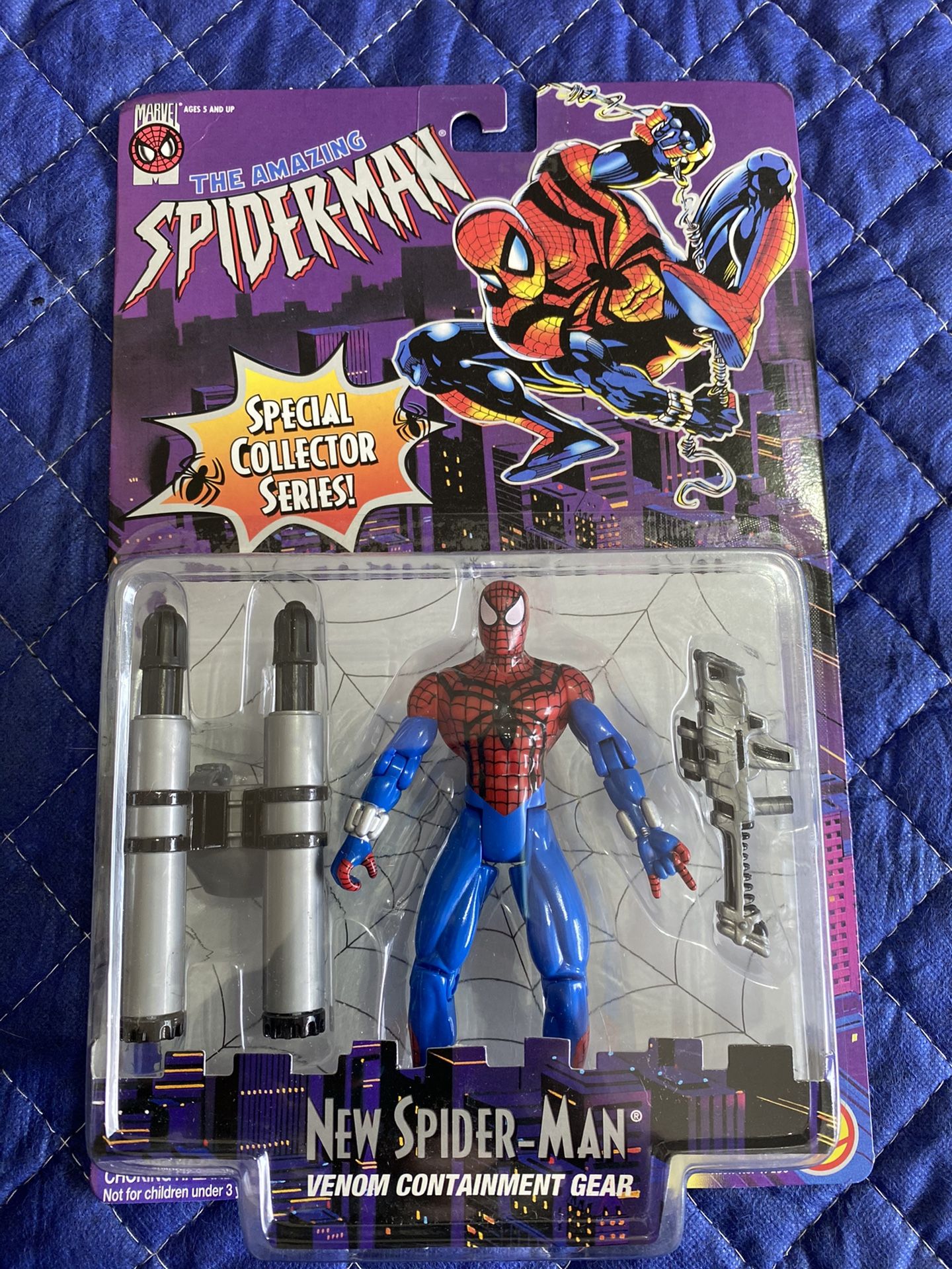 Marvel Spider-Man New Venom Containment Animated Series (1996) Toy Biz Figure