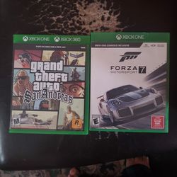 Xbox Games Gta San Andreas Xb 360 & Forza Motorsport 7