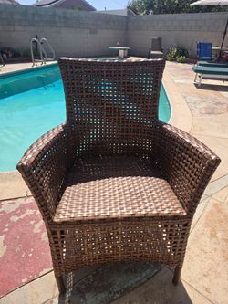 Rattan High Back Chair