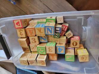 Wooden Alphabet blocks