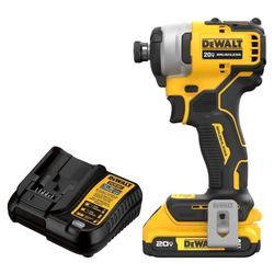 DeWalt 1/4 Inch Compact Drill Set 20V Brushless 