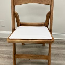 Garden Folding Chair, Light Brown Resin