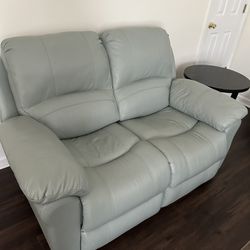 2pc Electric Leather Sofa & Love seat