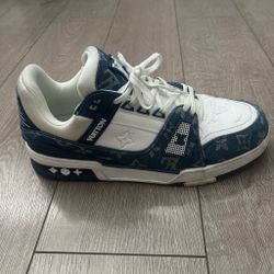 Blue Louis Vuitton Sneakers Size 10