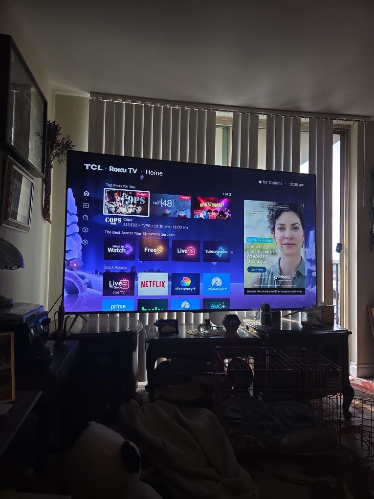 85 Inch TCL Roku TV
