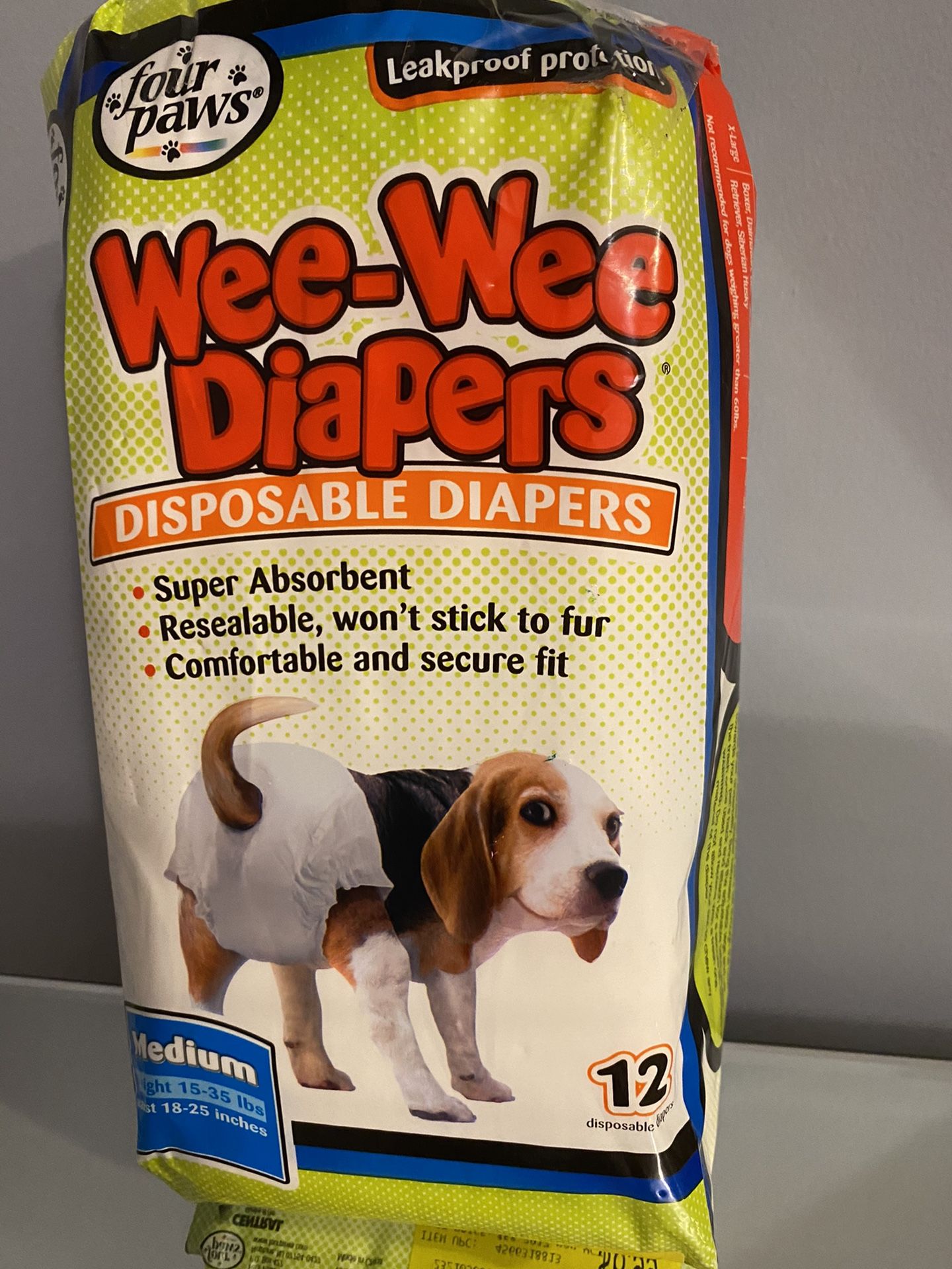 Four Paws Wee-Wee Disposable Doggie Diapers