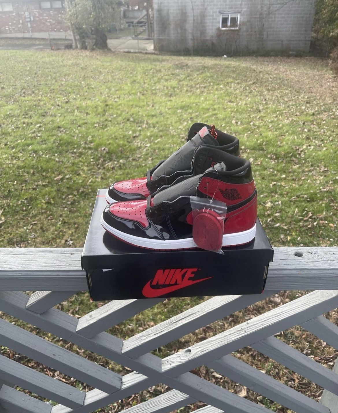 Air Jordan 1’s Patent Bred