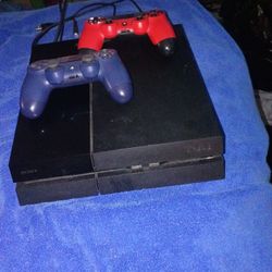 Ps4 With 2 Control And Charger Stand 