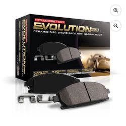PowerStop Front Z17 Evolution Ceramic Brake Pads with Hardware 17-1645 For Ford Escape 2013-2017, Ford Transit Connect 2014-2022