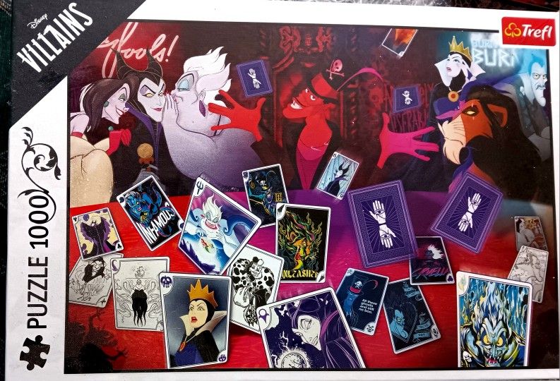NEW Disney Villains Jigsaw Puzzle 1000 Piece 
