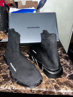 Balenciaga Men’s Speed 2.0 Recycled Knit Sneaker In Black