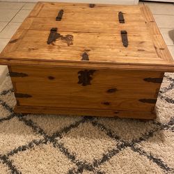 Wooden Chest Coffee Table