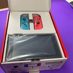 Brand New Nintendo Switch Console – Neon Red/Blue Joy-Con, Latest Model