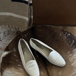 Vintage Woven Leather Flats 