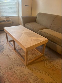 Handcrafted real wood coffee table