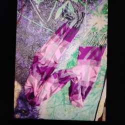 A Sexy Dark Purple, Dark Pink & Light Pink Women's Scarf 