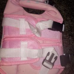 Pink And Grey Paws Aboard Pet Harness 