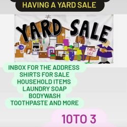 Yard Sale This Saturday 