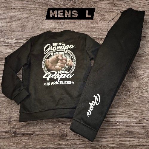 Papa Fleece Hoodie & Jogger Set 