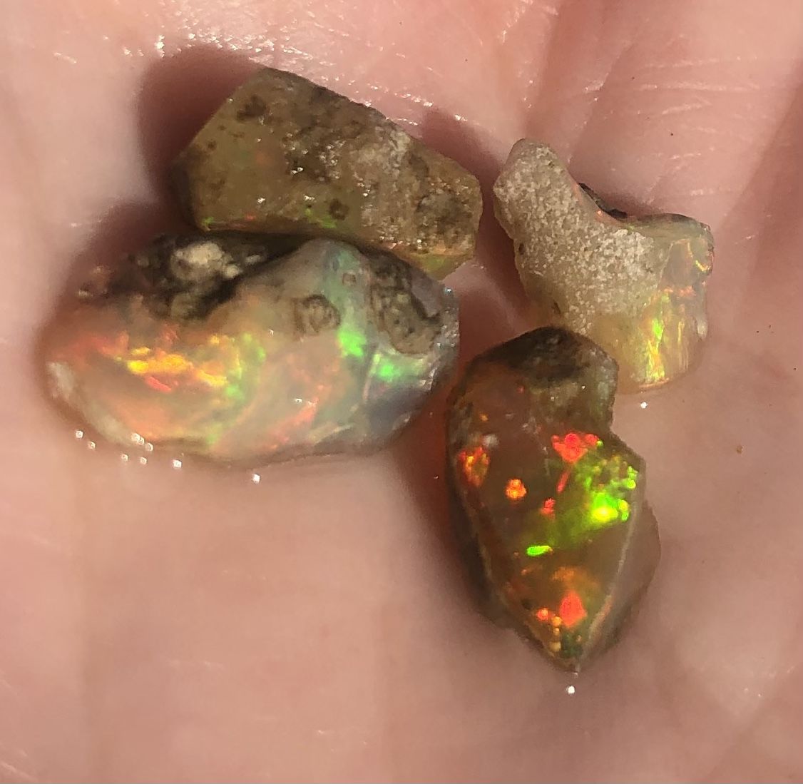 11cts Ethiopian Opal Pieces Rough 