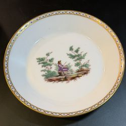 Vintage Richard Ginori Porcelain Saucer, Part of a Demitasse coffee or Tea Set