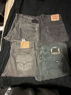 Lot of 4 Dark Wash Jeans Levi's & Dickies
