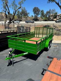 2025 Carson Landscape 7x14-2 JD Green 7K GVWR