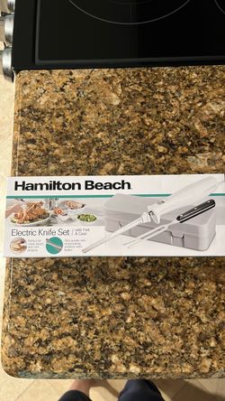 Hamilton Beach Electric Knife Set with Fork & Case