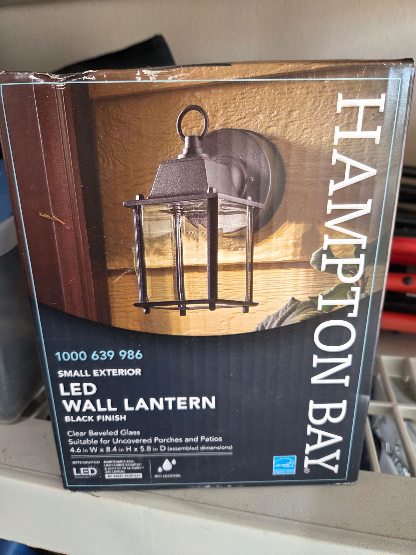 Two LED outdoor light fixtures
