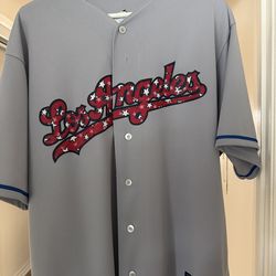 Majestic Dodgers July 4th Jersey - XL