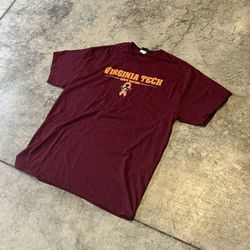 Vintage Burgundy Virginia Tech Tee Shirt 