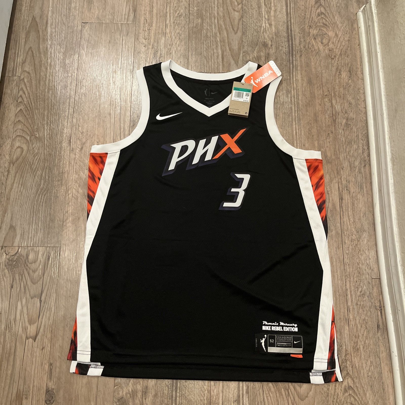 NWT Nike Rebel Edition Phoenix Mercury Diana Taurasi Basketball Jersey Size XL