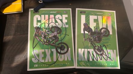 One chase Sexton card and one Levi kitchen sign